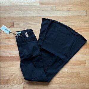 Zara Black Flare Wide Leg Jeans